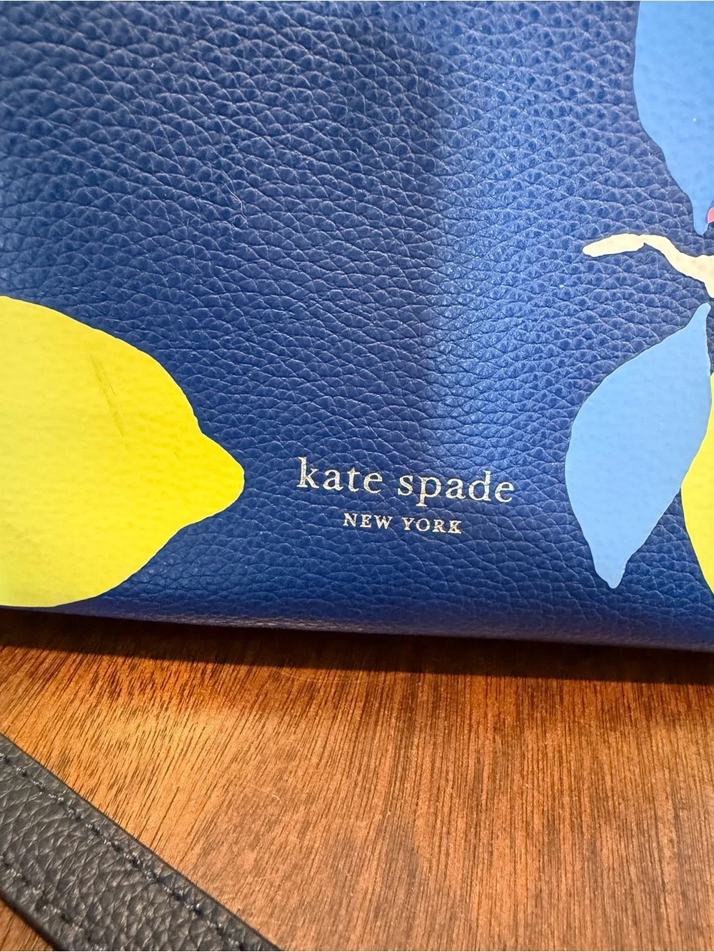 Blue Lemon Kate Spade Leather Purse